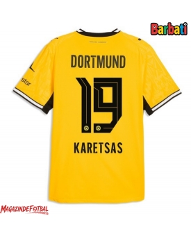 Borussia Dortmund Konstantinos Karetsas #19 Tricou Fotbal Replică 2026-27 Barbati Acasa Borussia Dortmund Konstantinos Karetsas #19 Tricou Fotbal Replică 2026-27 Barbati Acasa